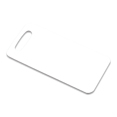 Etiqueta de equipaje 1.75" x 3.5" Etiqueta de equipaje rectangular de PRFV