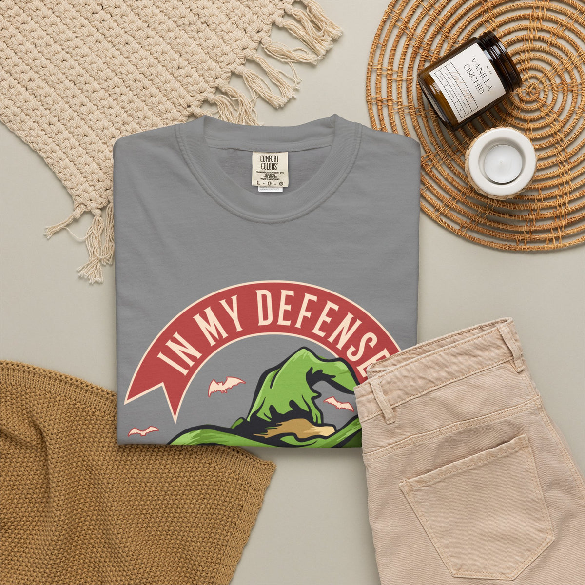 Witchy Graphic Tee — "In My Defense The Moon Was Full"