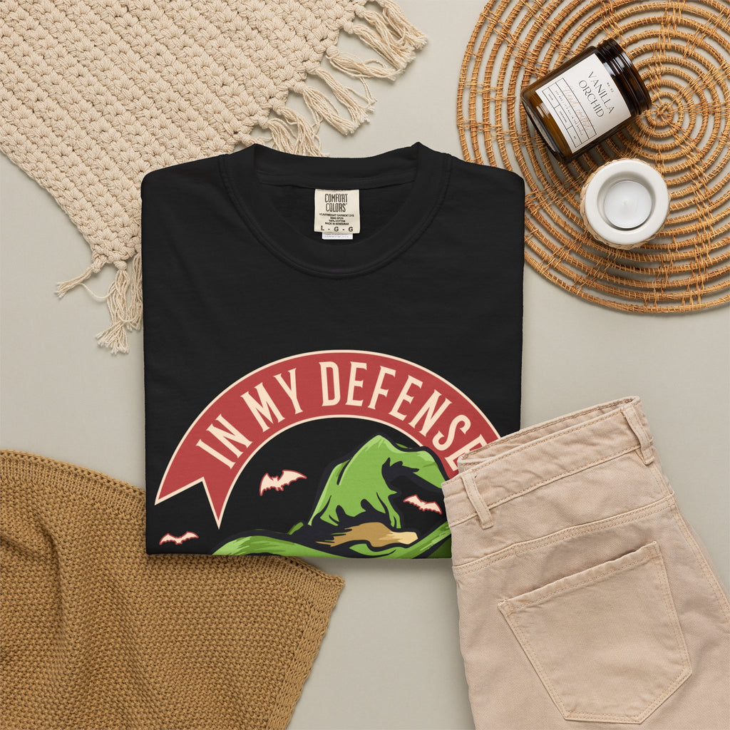 Witchy Graphic Tee — "In My Defense The Moon Was Full"