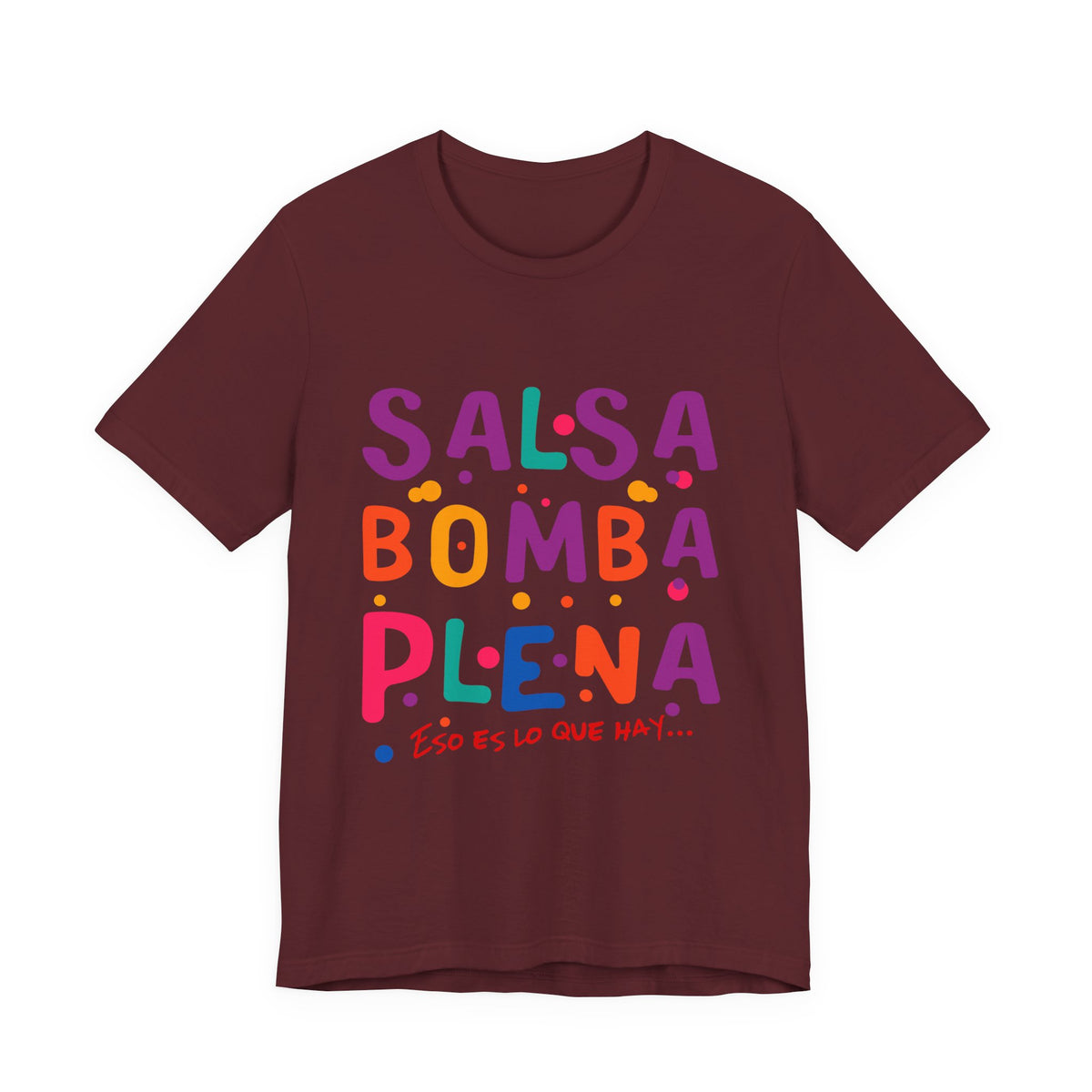 Salsa Bomba Plena Graphic Tee — Colorful Puerto Rican Music Dance Shirt