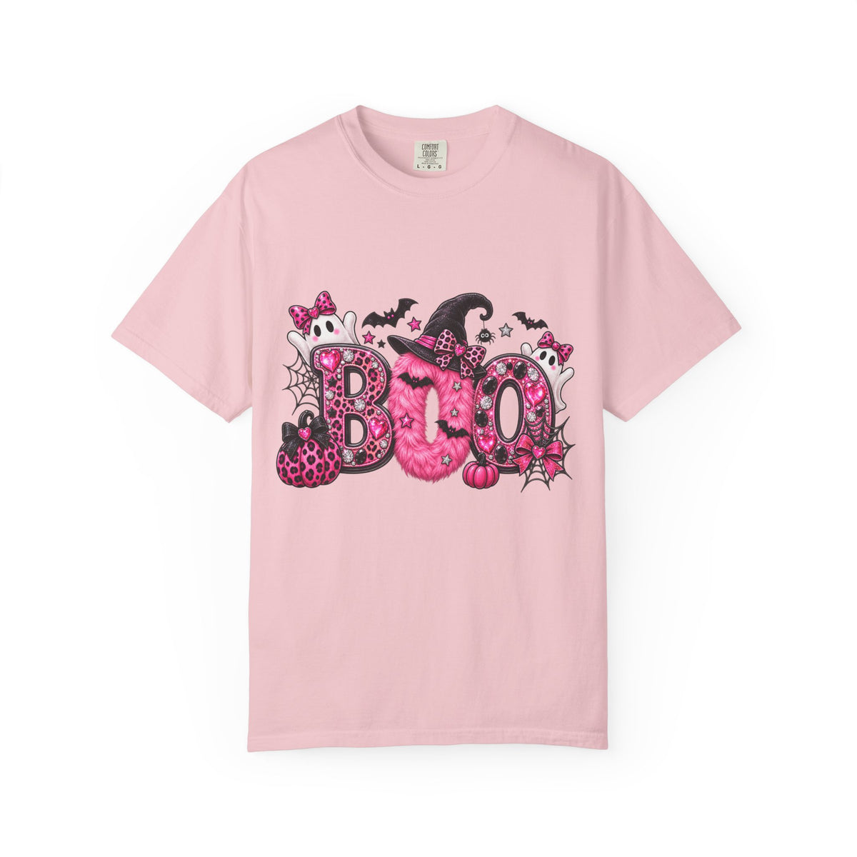Pink BOO! Unisex Garment-Dyed T-shirt