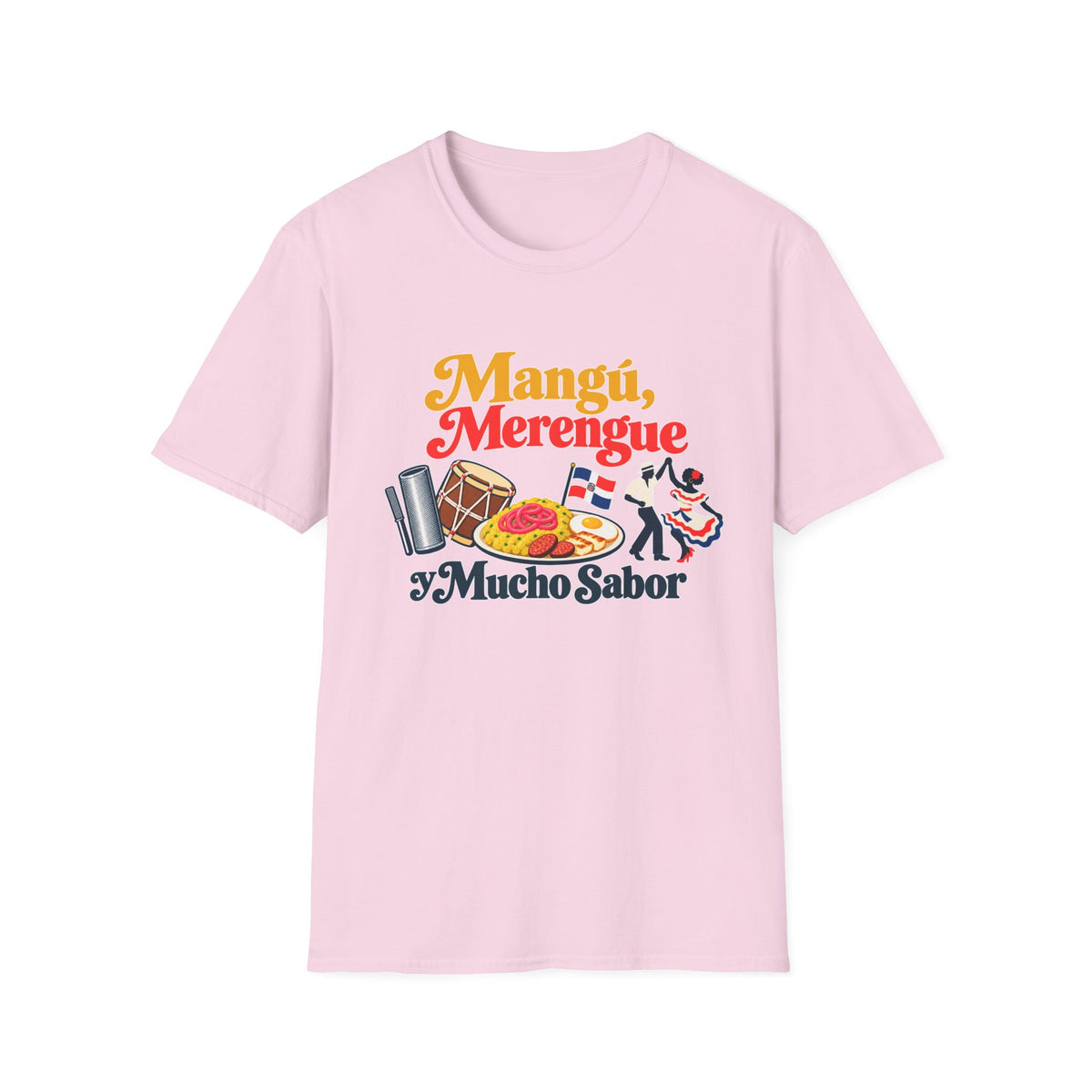 Mangu y Merengue GILDAN_6400 UNISEX Colorful Graphic T-Shirt
