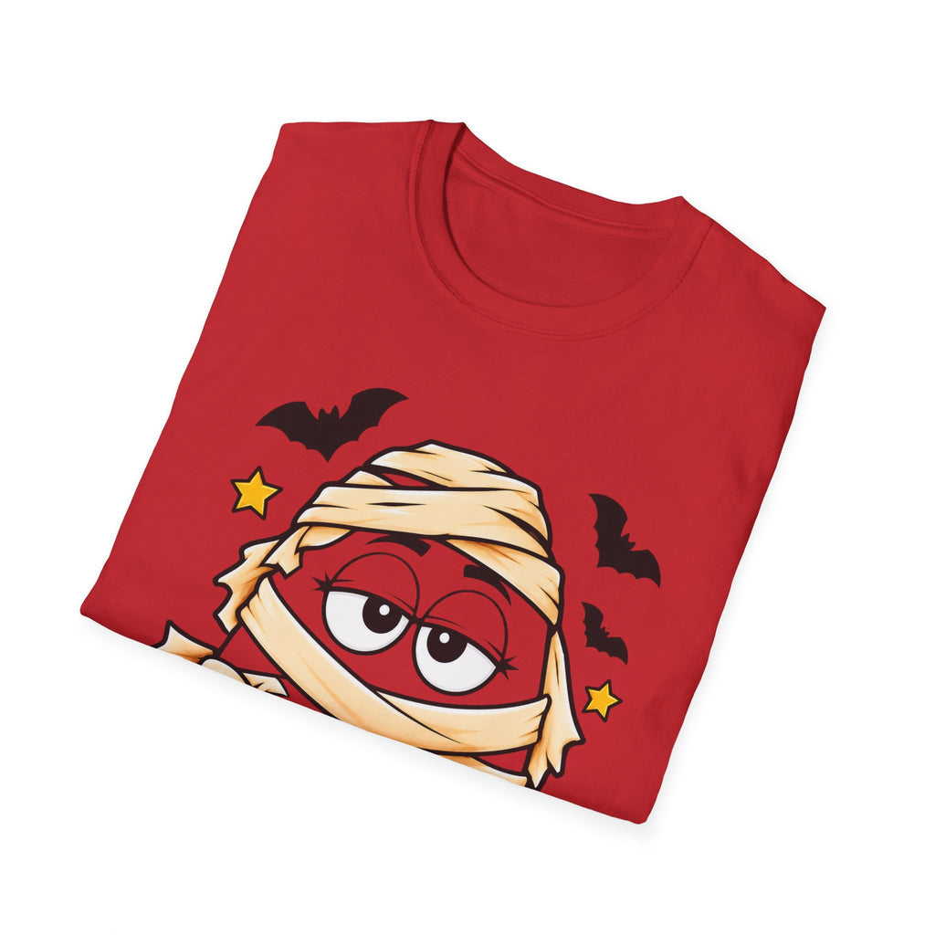 Camiseta de Halloween de momia con diseño de la letra M