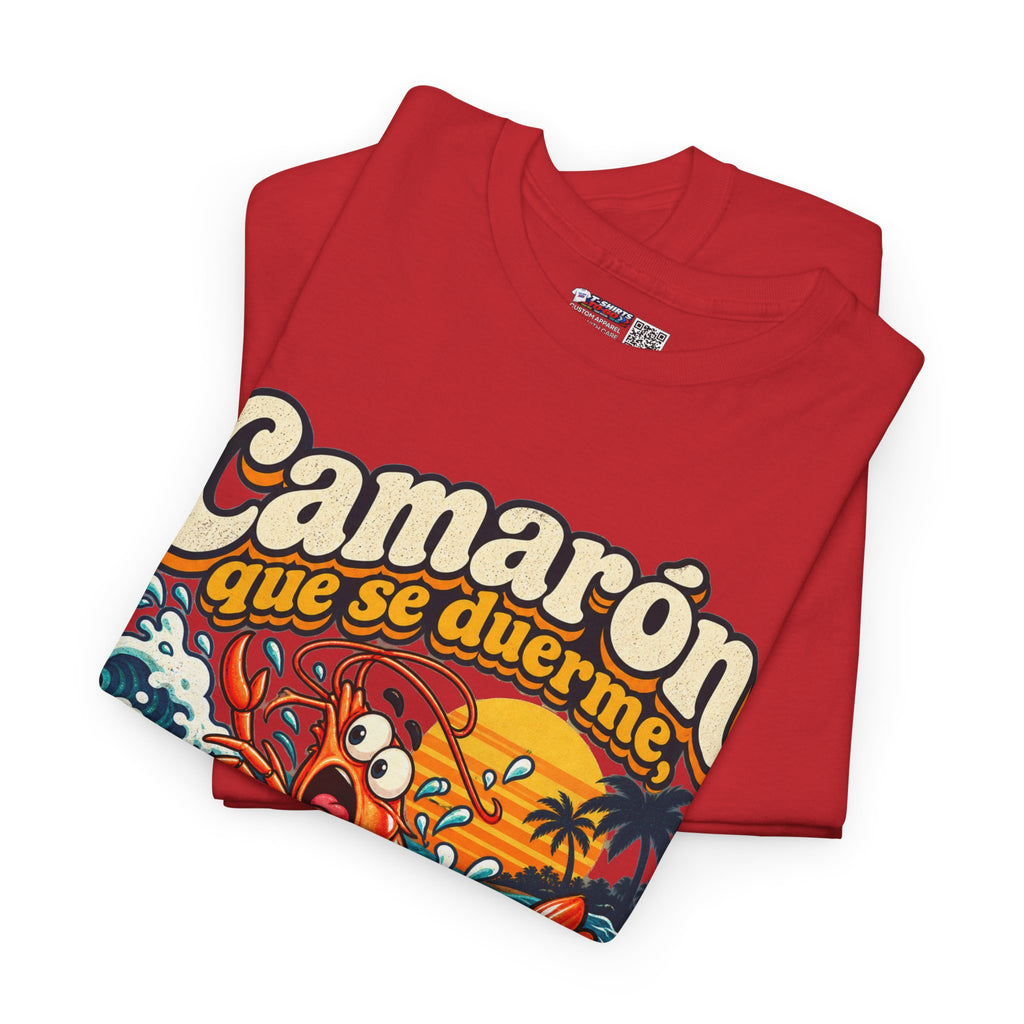 Camarón Que Se Duerma Unisex Heavy Cotton Tee