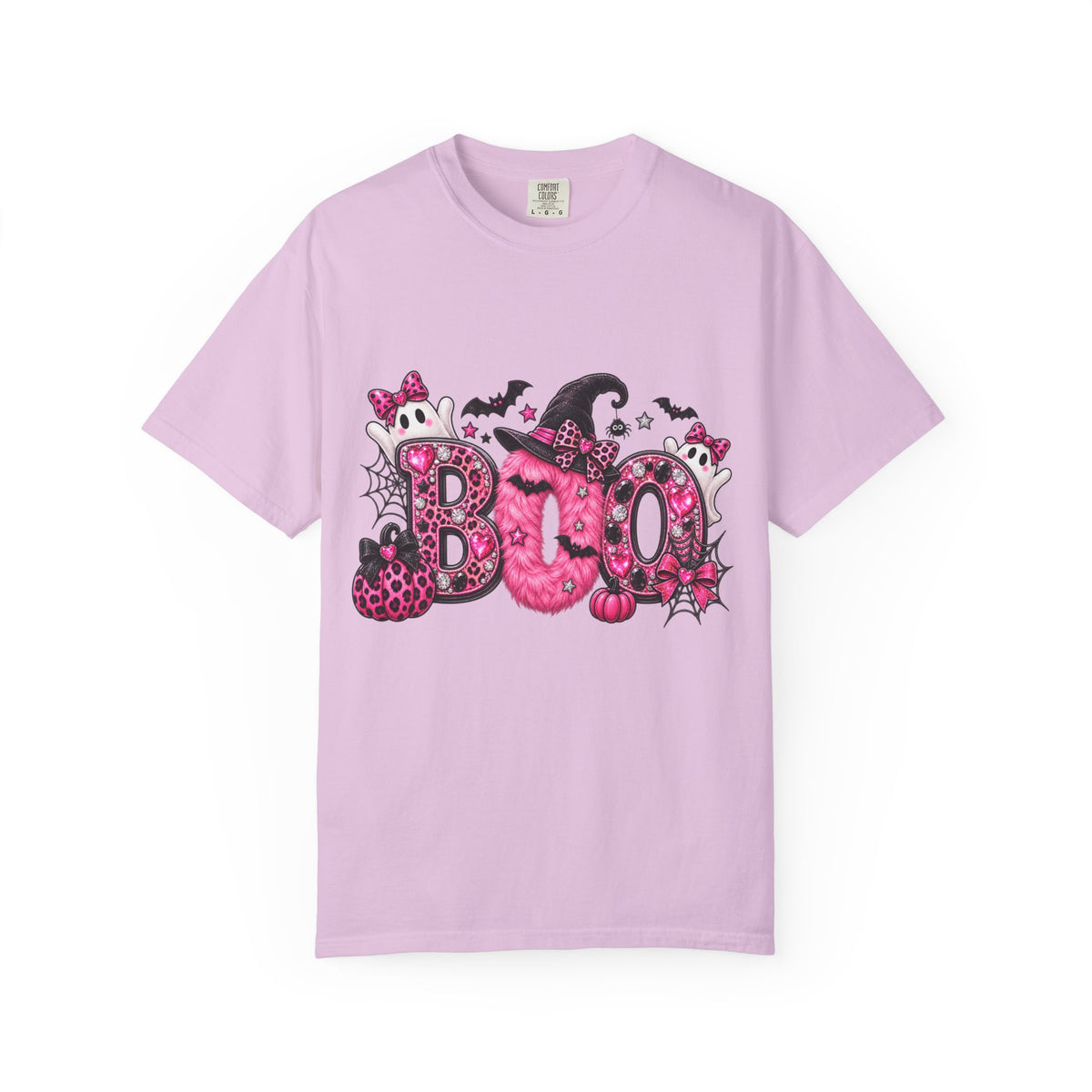 Pink BOO! Unisex Garment-Dyed T-shirt