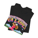 Camiseta "Nunca subestimes a una dama que juega al golf"