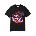 Camiseta de baile La Bomba — Gráfico de vestido con la bandera afroboricua
