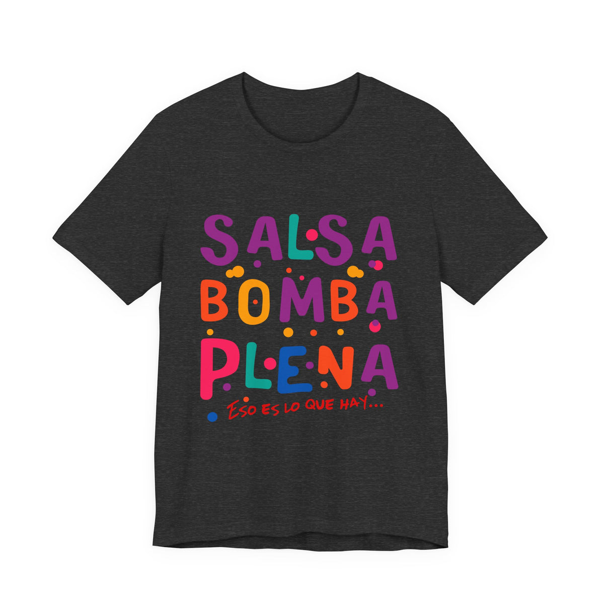 Salsa Bomba Plena Graphic Tee — Colorful Puerto Rican Music Dance Shirt