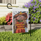 Happy Fall Scarecrow Garden Flag