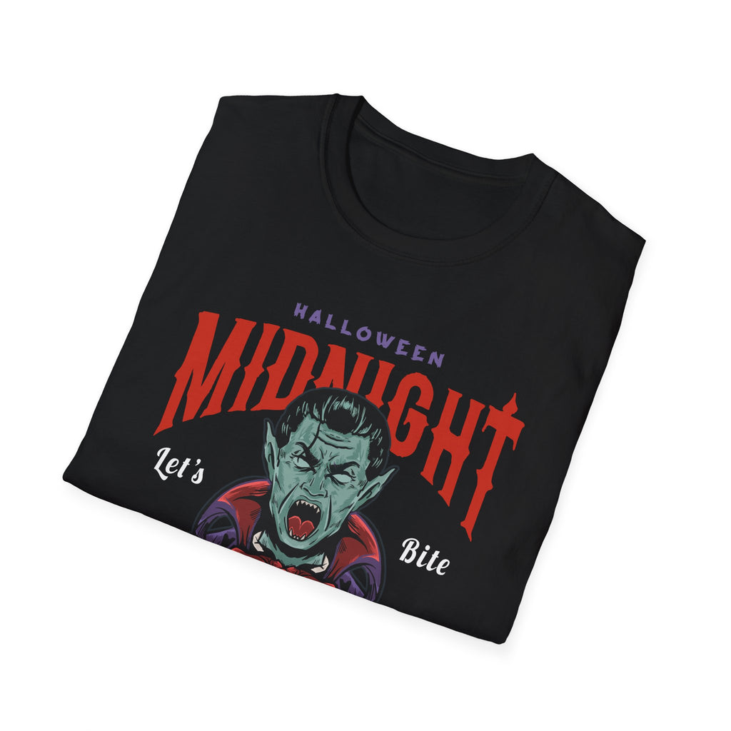Midnight Vampire Halloween T-Shirt — Let’s Bite Vintage Horror Tee