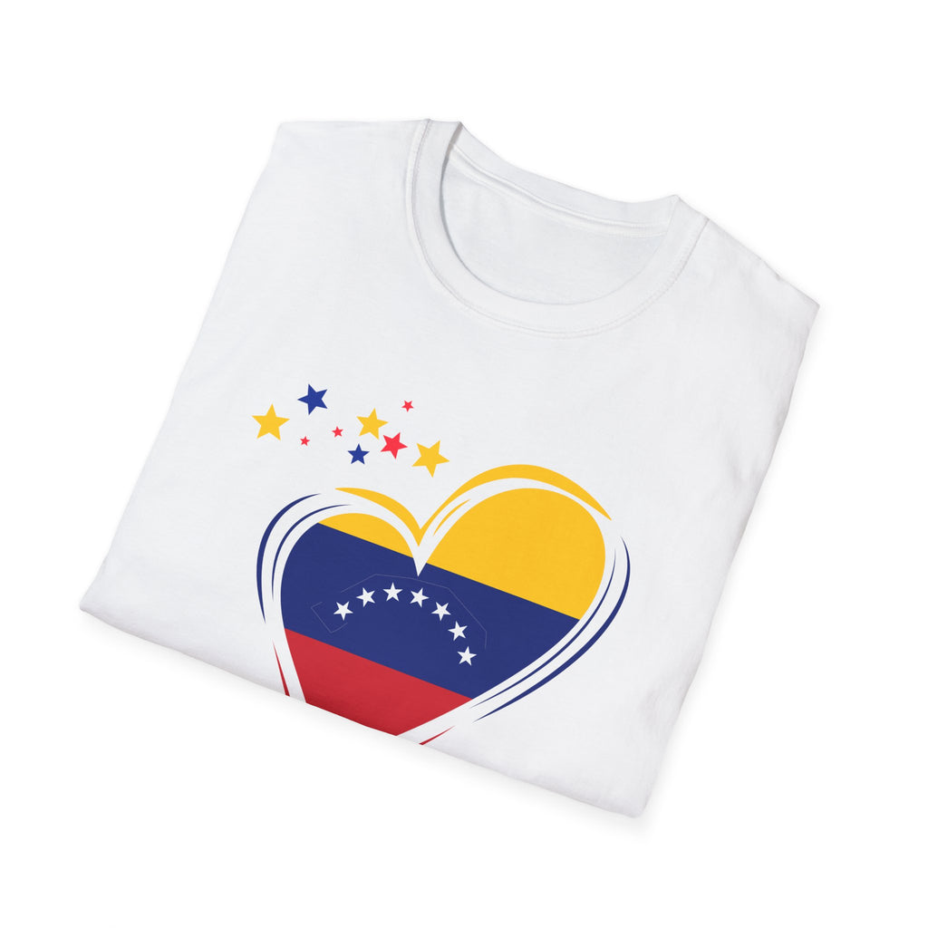 Venezuela Heart Flag T-Shirt — Patriotic Venezuelan Pride Tee