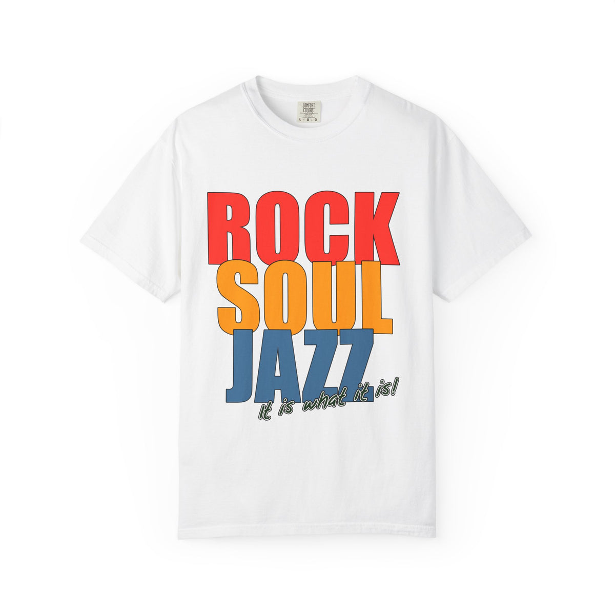 ROCK-SOUL-JAZZ Unisex Garment-Dyed T-shirt