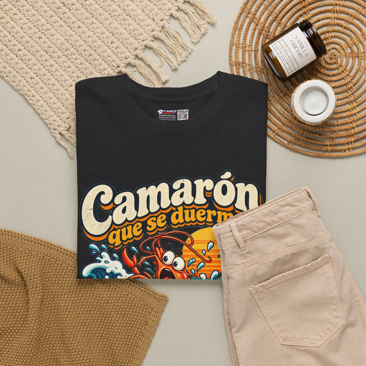 Camarón Que Se Duerma Unisex Heavy Cotton Tee