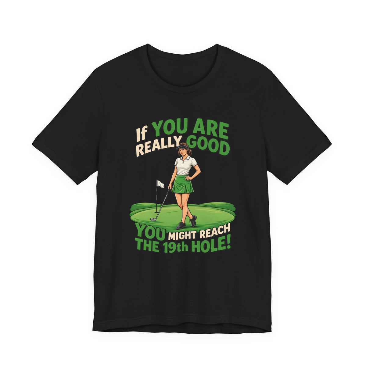 Golf 19th Hole BELLA+CANVA 3001 LADIES JERSEY T-Shirt