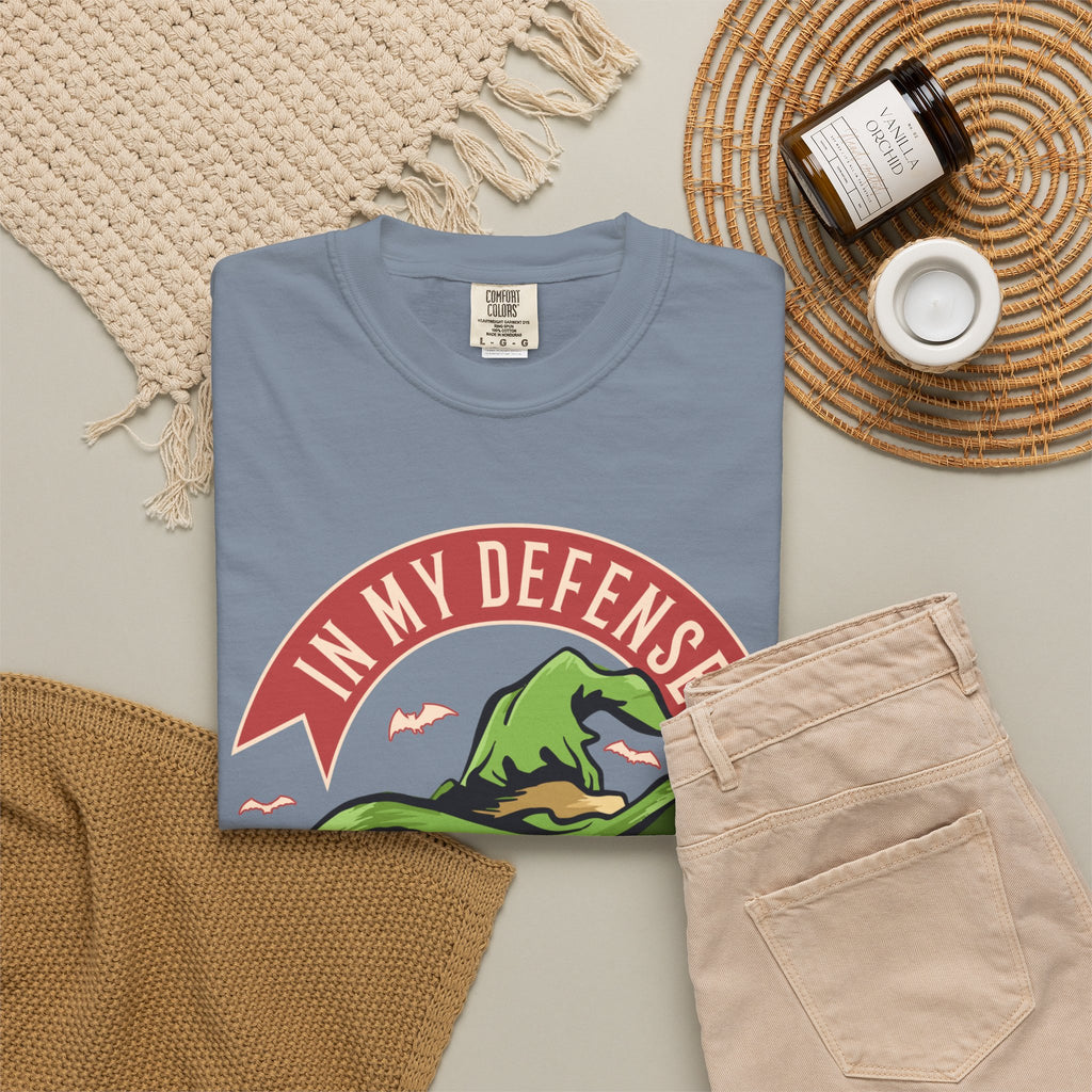 Witchy Graphic Tee — "In My Defense The Moon Was Full"