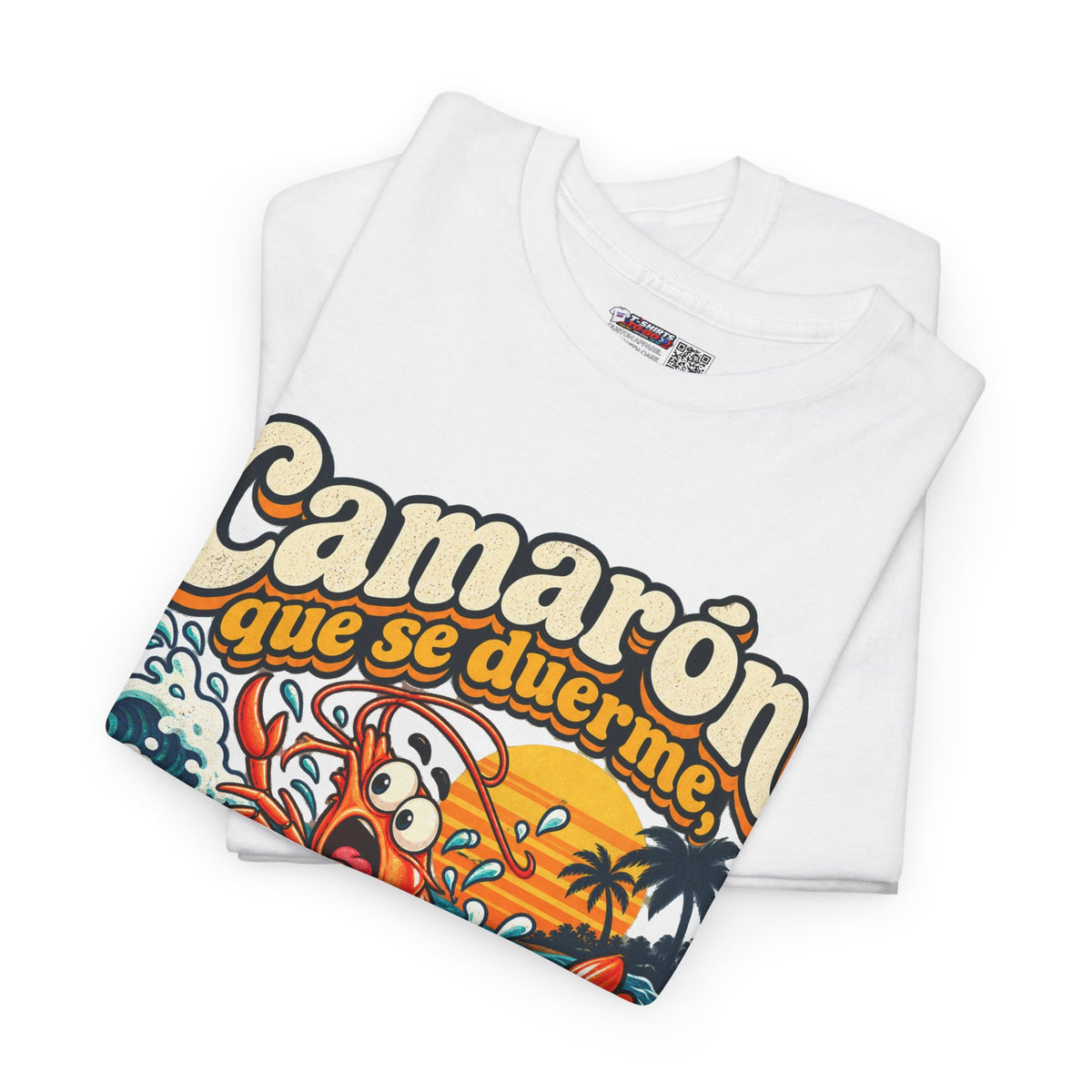 Camarón Que Se Duerma Unisex Heavy Cotton Tee