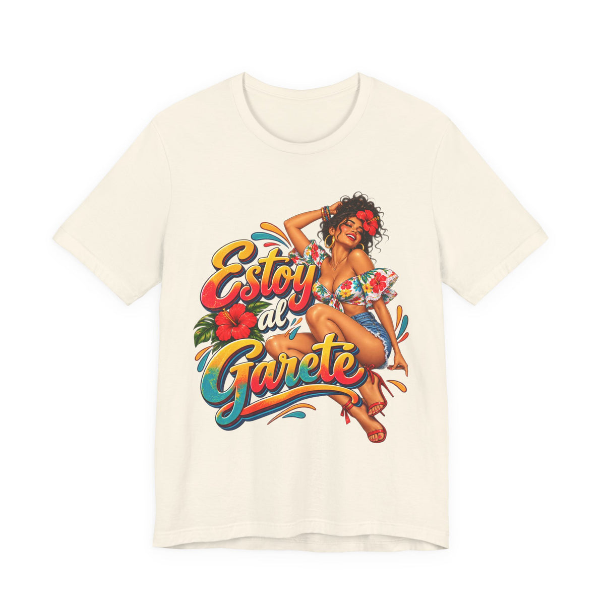 Estoy al Garete-Boricua BELLA+CANVA 3001 UNISEX JERSEY T-Shirt
