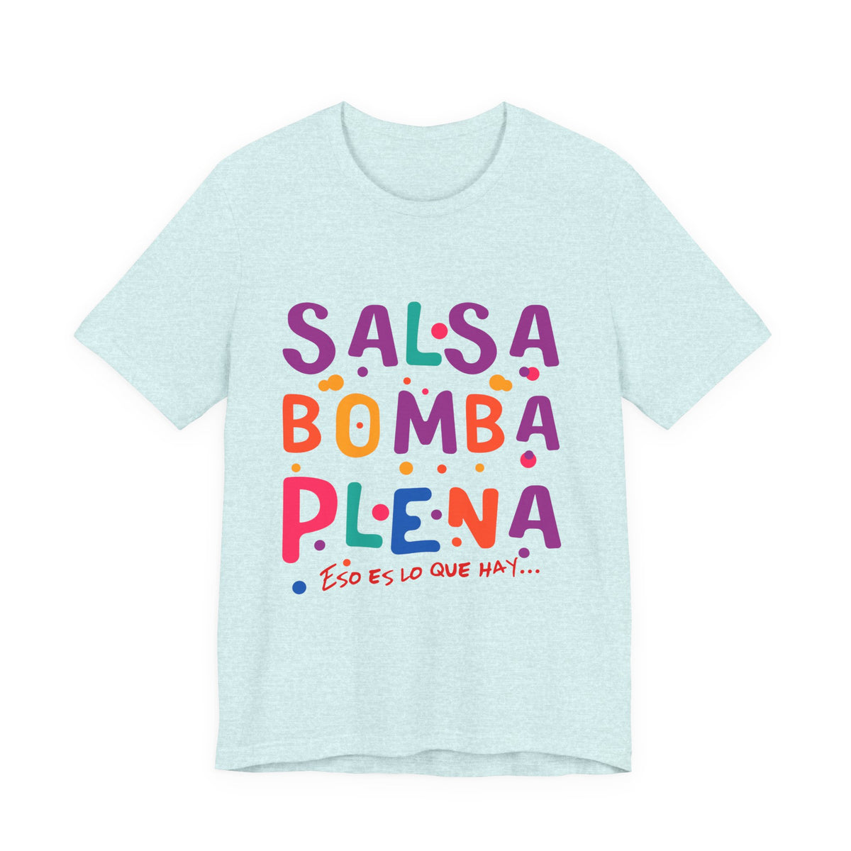 Salsa Bomba Plena Graphic Tee — Colorful Puerto Rican Music Dance Shirt
