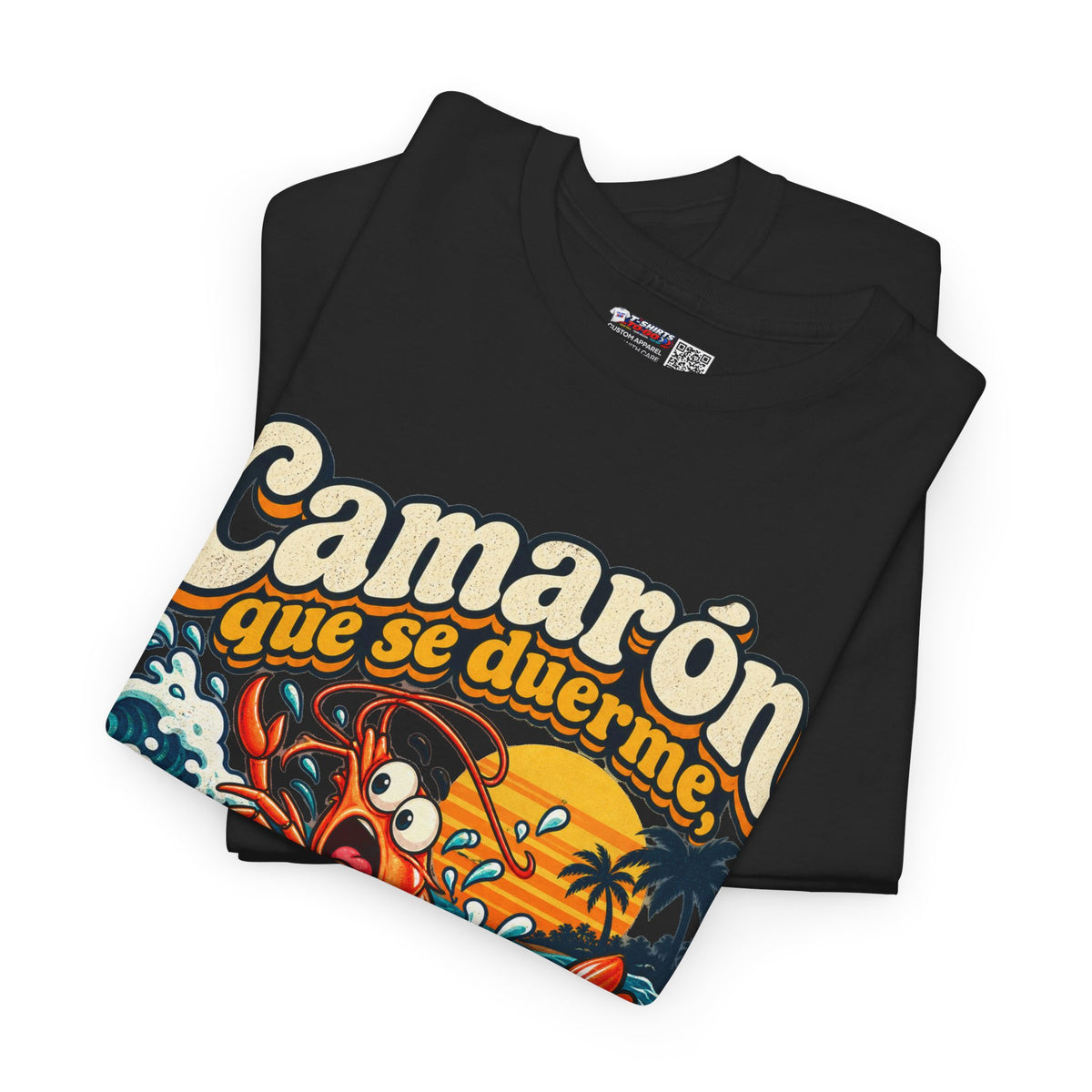 Camarón Que Se Duerma Unisex Heavy Cotton Tee