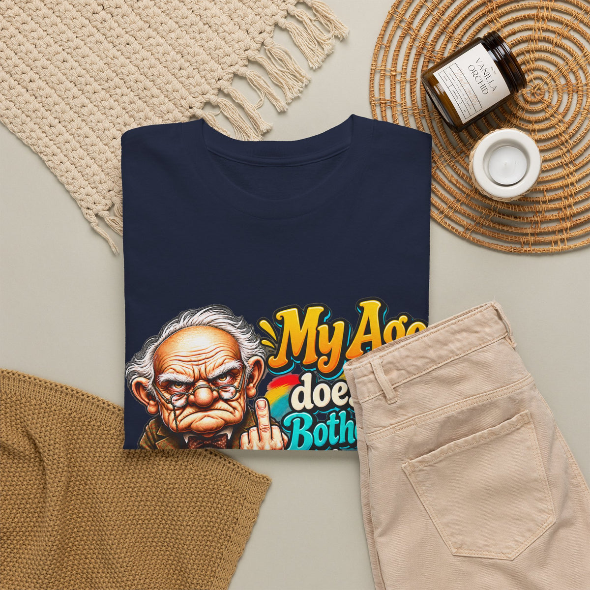 Funny Senior T-Shirt — "My Age Doesn’t Bother Me, It’s The Side Effects"