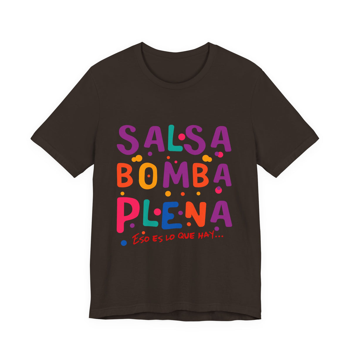 Salsa Bomba Plena Graphic Tee — Colorful Puerto Rican Music Dance Shirt