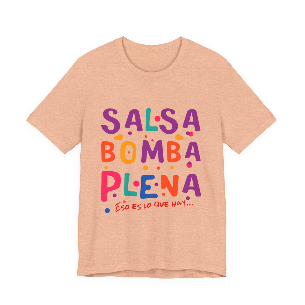 Salsa Bomba Plena Graphic Tee — Colorful Puerto Rican Music Dance Shirt