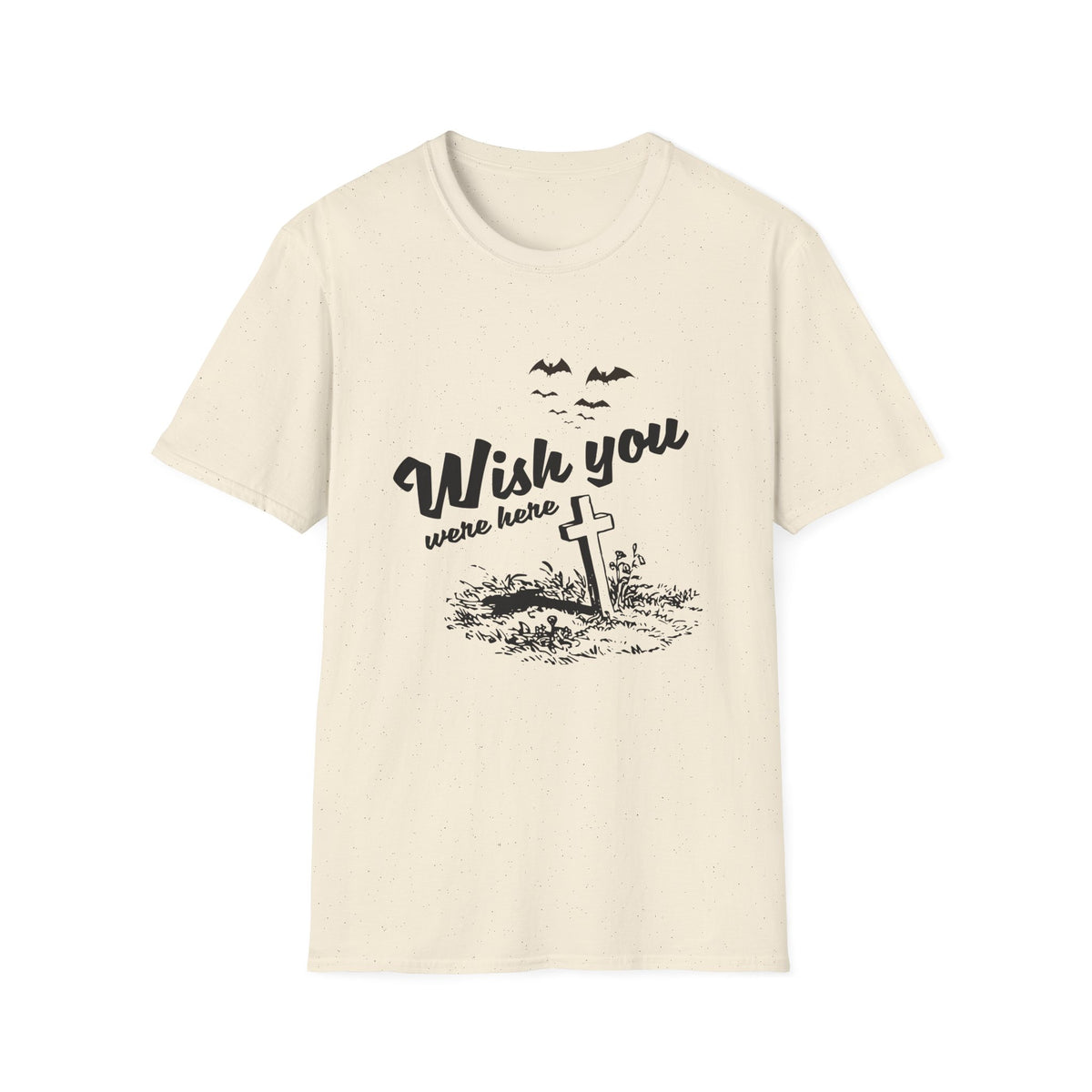 T‑Shirt — "Wish You Were Here" Graveyard Halloween Tee