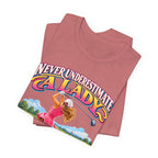 Camiseta "Nunca subestimes a una dama que juega al golf"