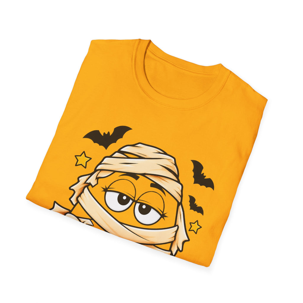 Camiseta de Halloween de momia con diseño de la letra M