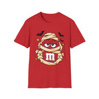 Camiseta de Halloween de momia con diseño de la letra M
