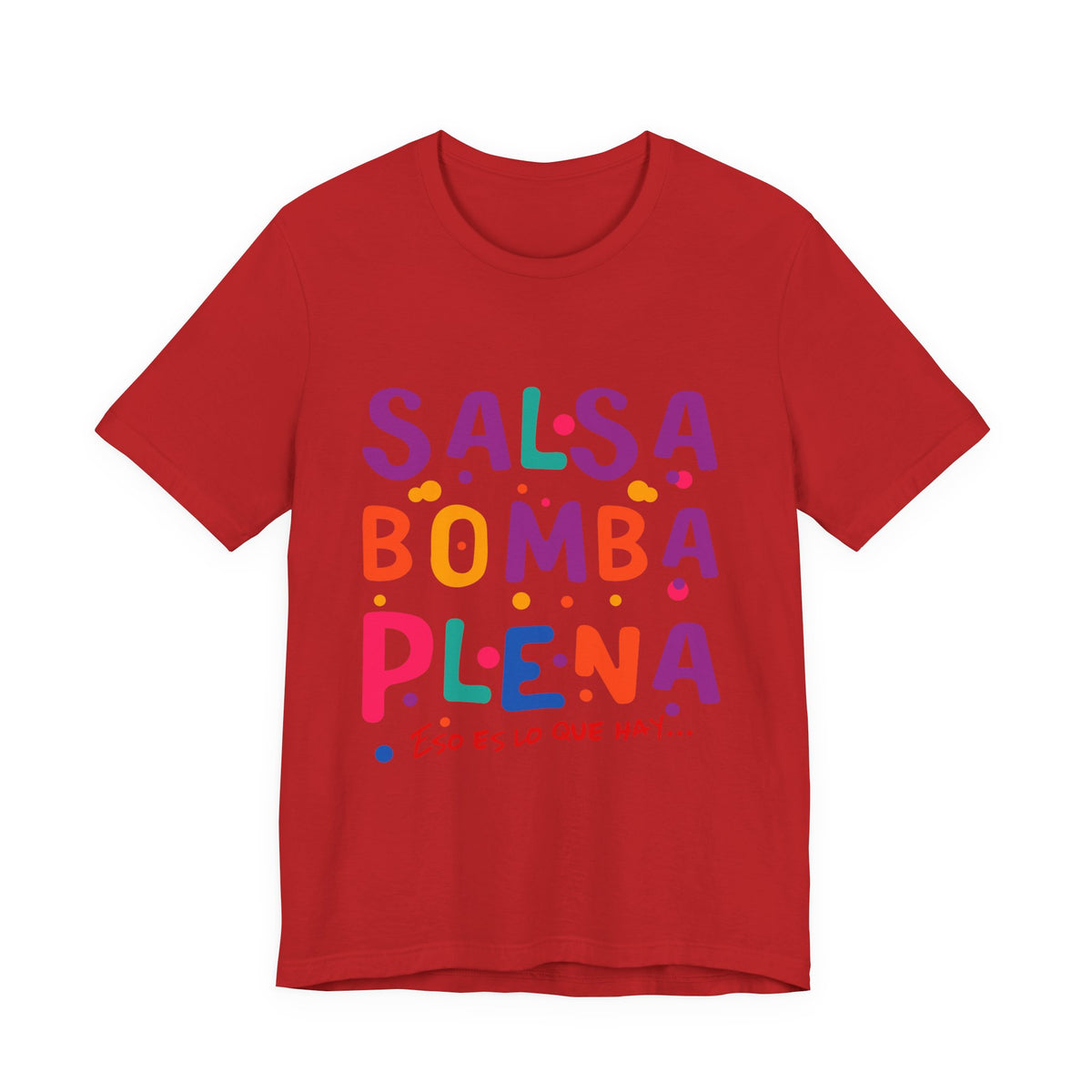 Salsa Bomba Plena Graphic Tee — Colorful Puerto Rican Music Dance Shirt