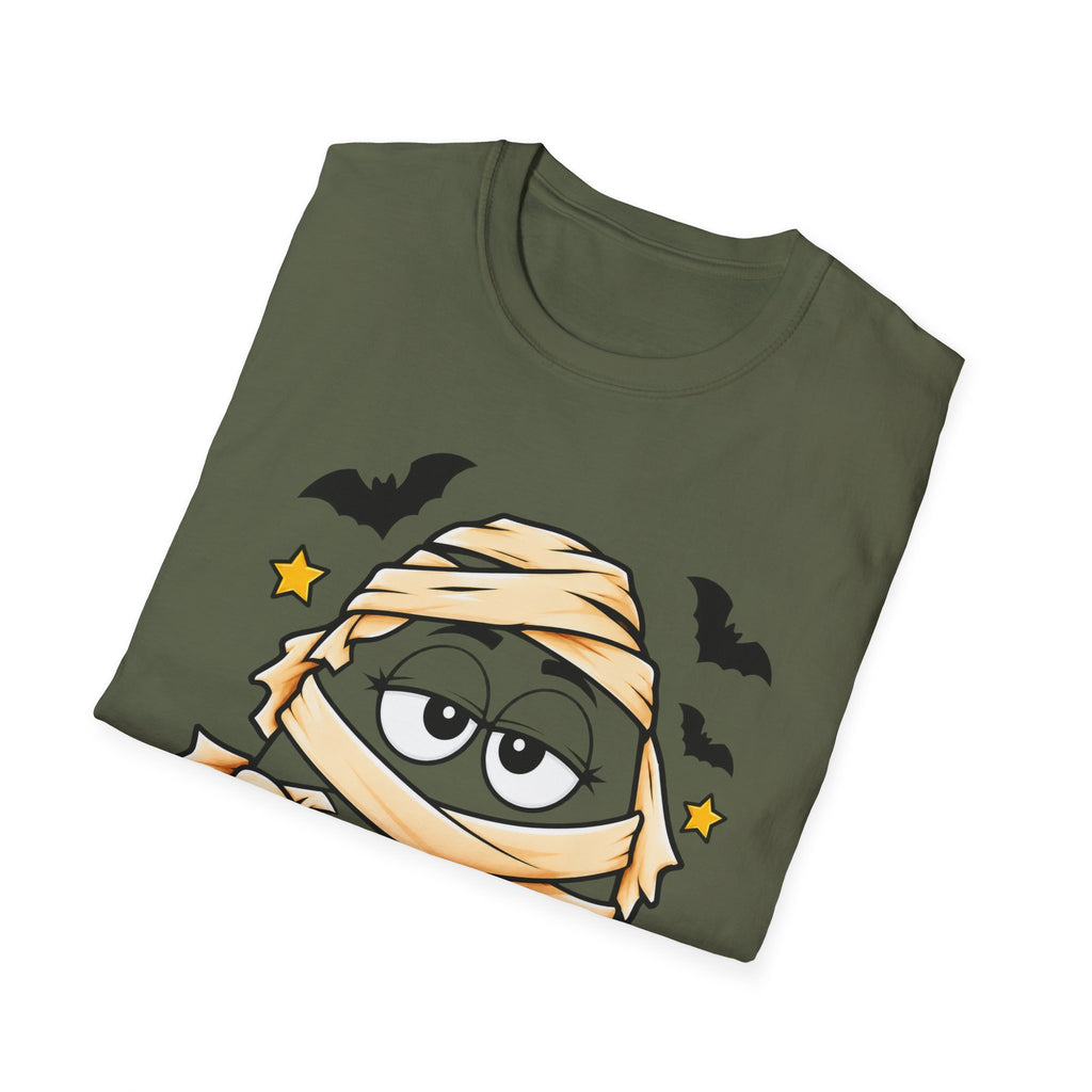 Camiseta de Halloween de momia con diseño de la letra M
