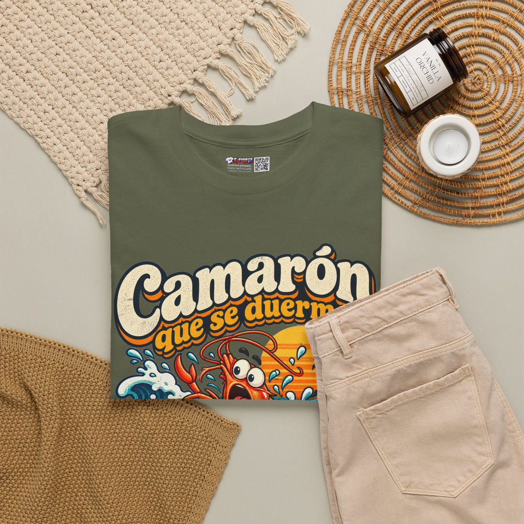 Camarón Que Se Duerma Unisex Heavy Cotton Tee