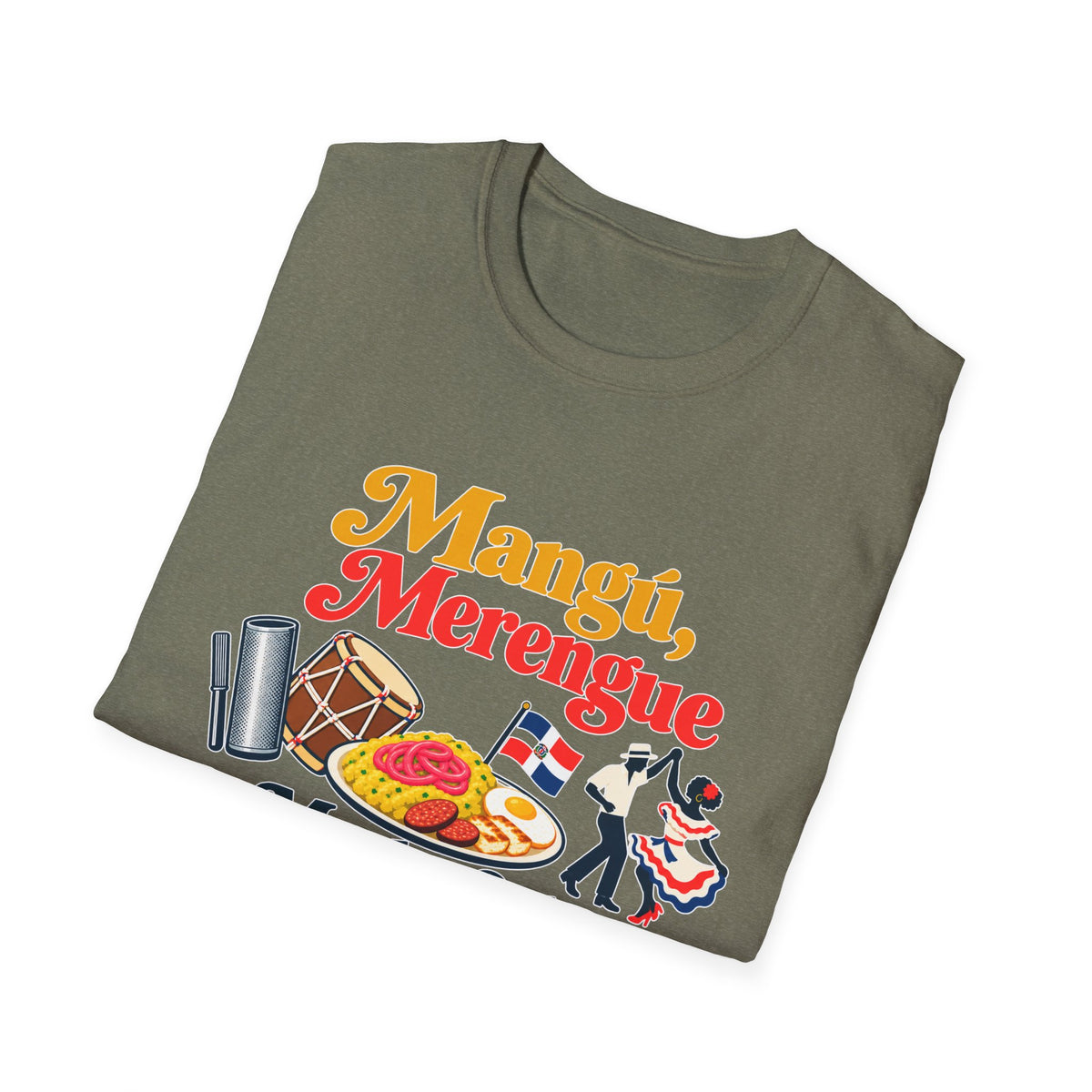 Mangu y Merengue GILDAN_6400 UNISEX Colorful Graphic T-Shirt