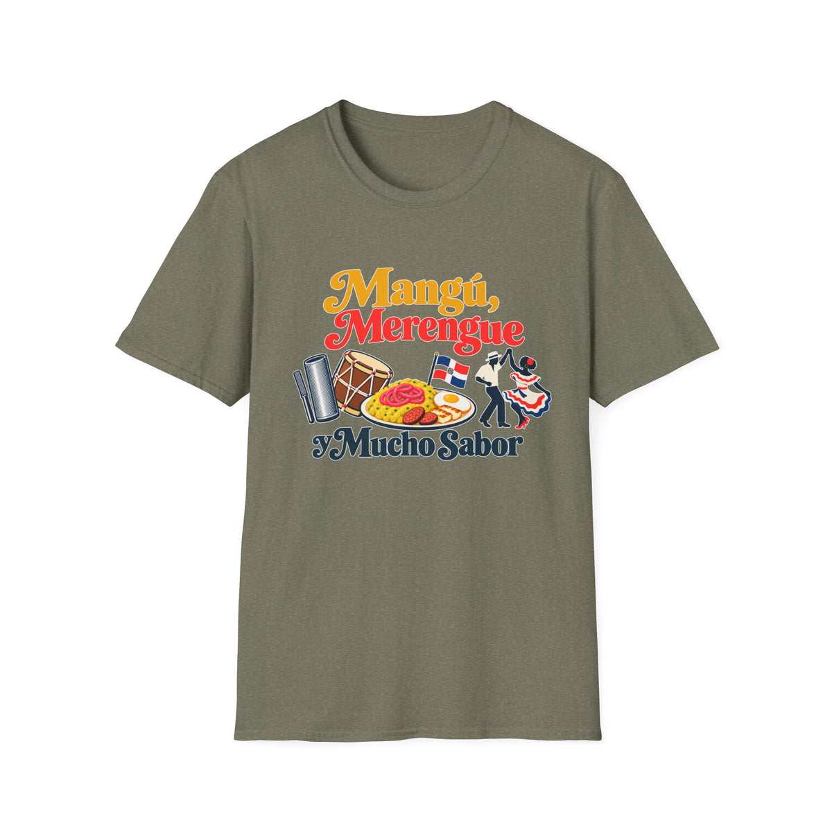 Mangu y Merengue GILDAN_6400 UNISEX Colorful Graphic T-Shirt