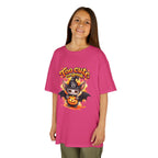 Camiseta infantil de Halloween — Diseño de murciélago y calabaza "Too Cute to Spook"