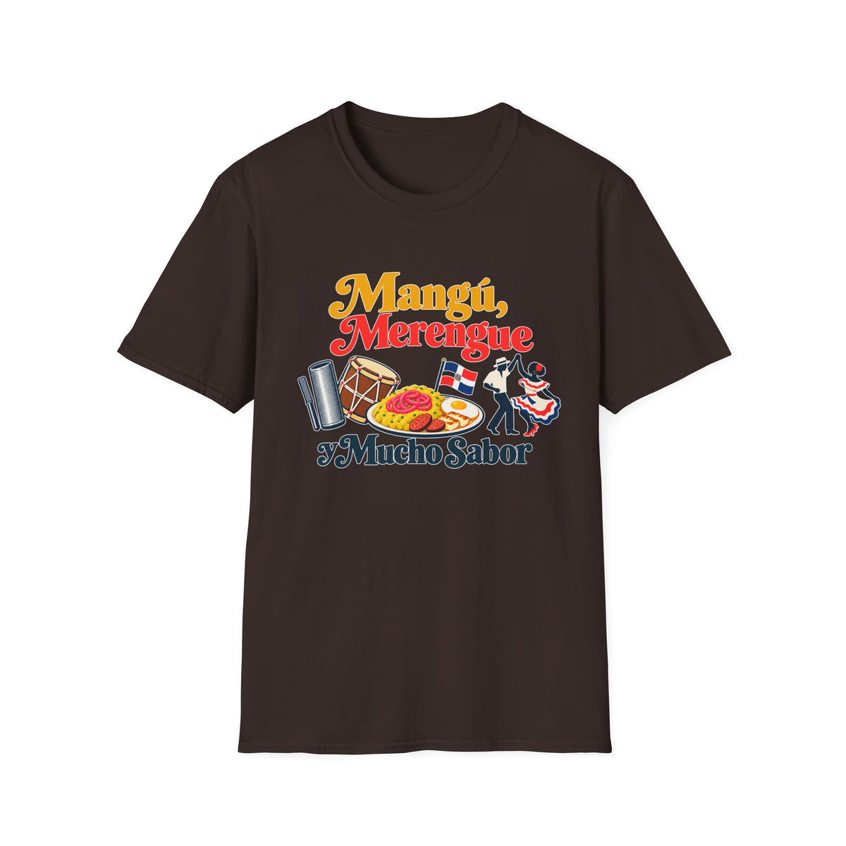 Mangu y Merengue GILDAN_6400 UNISEX Colorful Graphic T-Shirt
