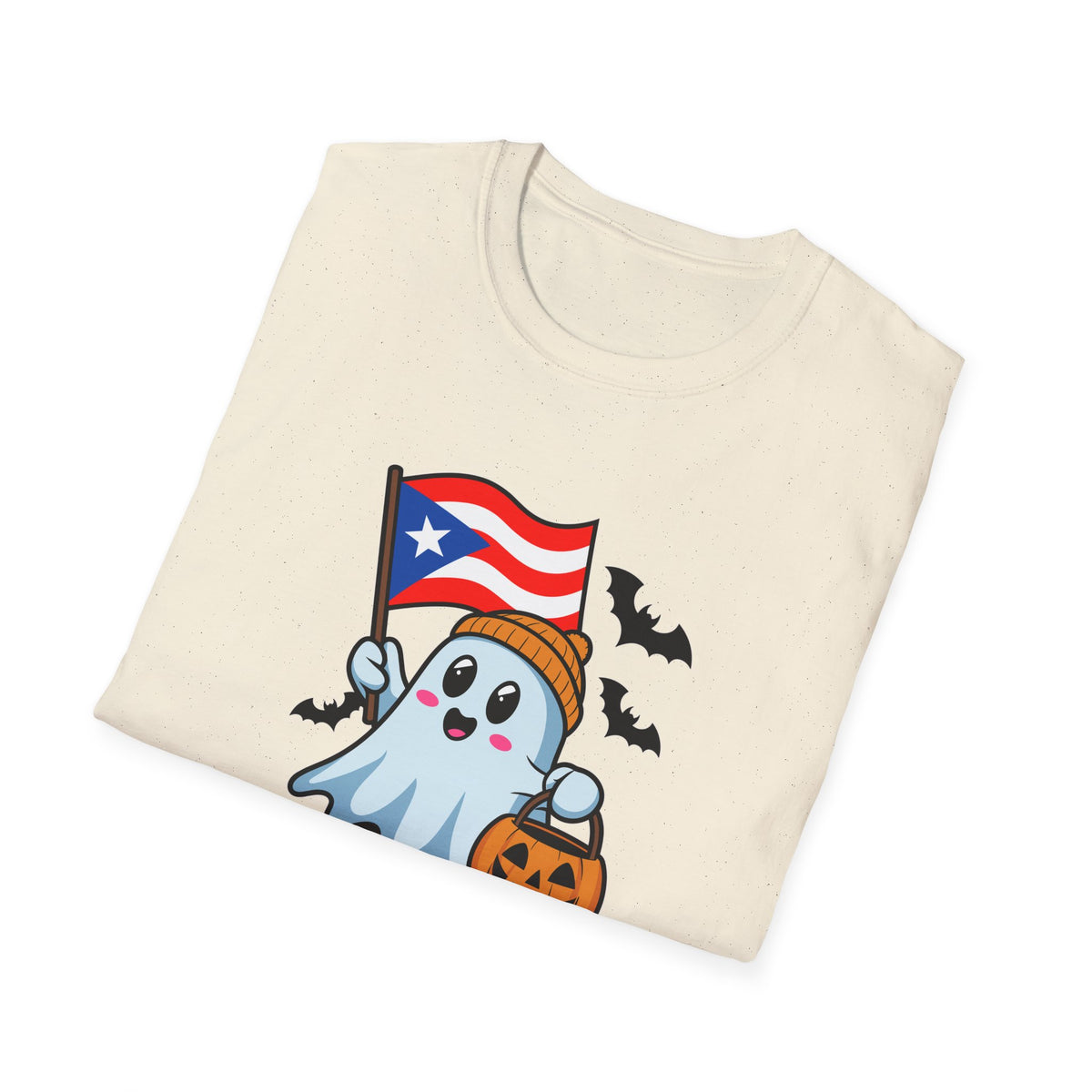 Boo Ricua T-Shirt — Puerto Rican Flag Halloween Ghost Tee