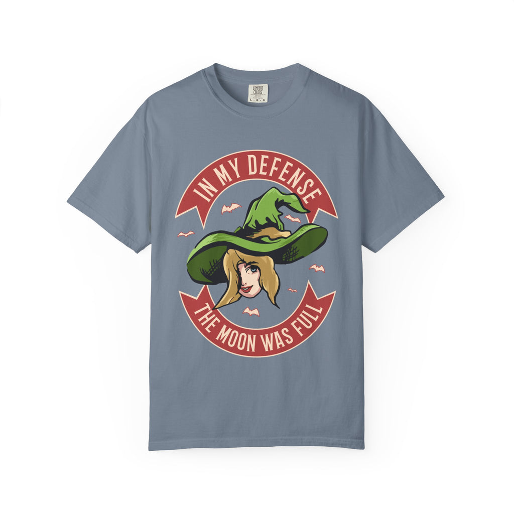 Witchy Graphic Tee — "In My Defense The Moon Was Full"