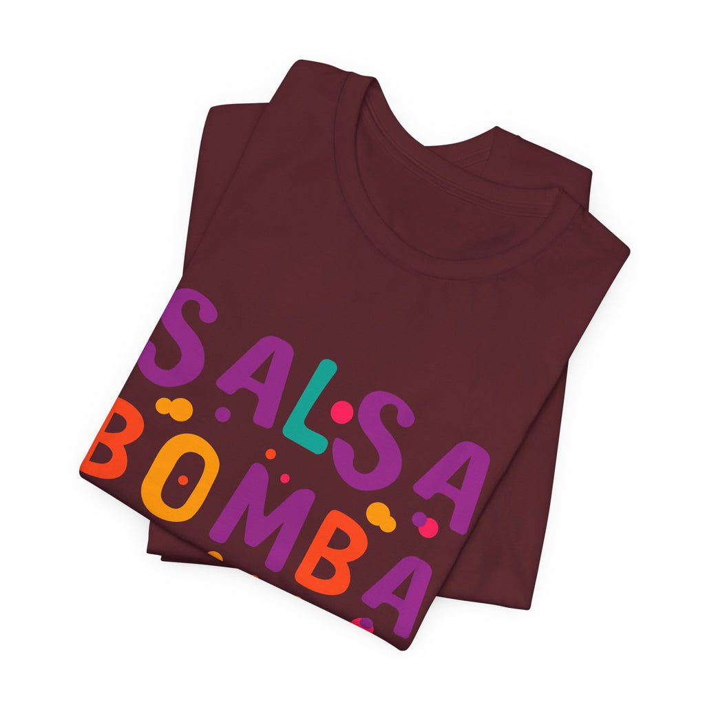 Salsa Bomba Plena Graphic Tee — Colorful Puerto Rican Music Dance Shirt