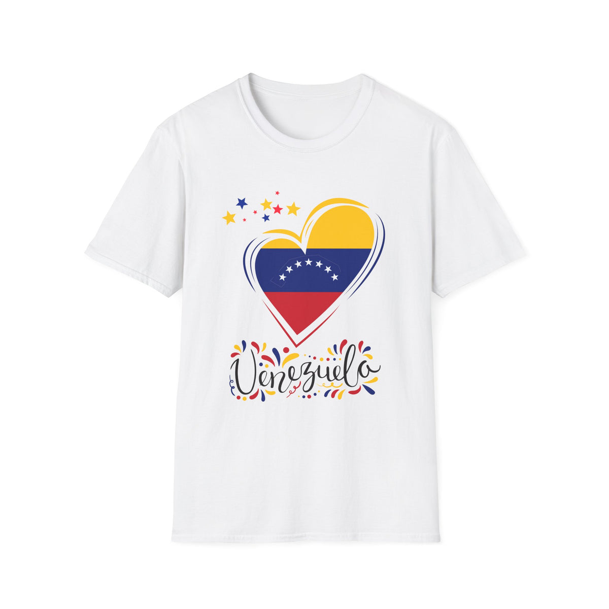 Venezuela Heart Flag T-Shirt — Patriotic Venezuelan Pride Tee