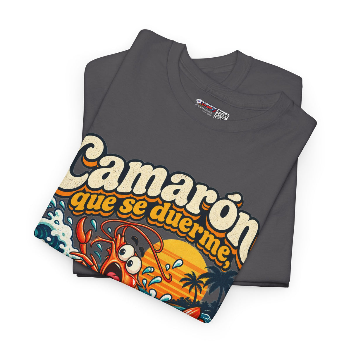 Camarón Que Se Duerma Unisex Heavy Cotton Tee