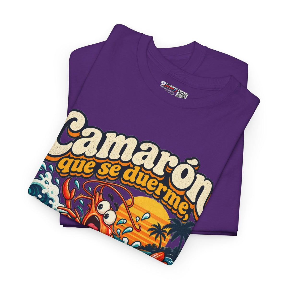Camarón Que Se Duerma Unisex Heavy Cotton Tee