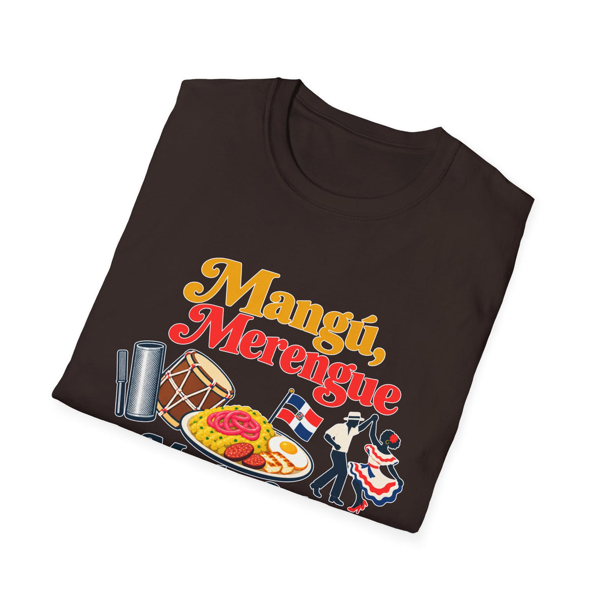 Mangu y Merengue GILDAN_6400 UNISEX Colorful Graphic T-Shirt