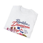 Sabor y Ritmo GILDAN_6400 UNISEX Colorful Graphic T-Shirt