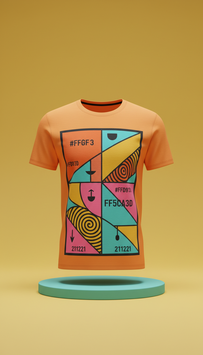 Camiseta con estampado y mezcla de algodón