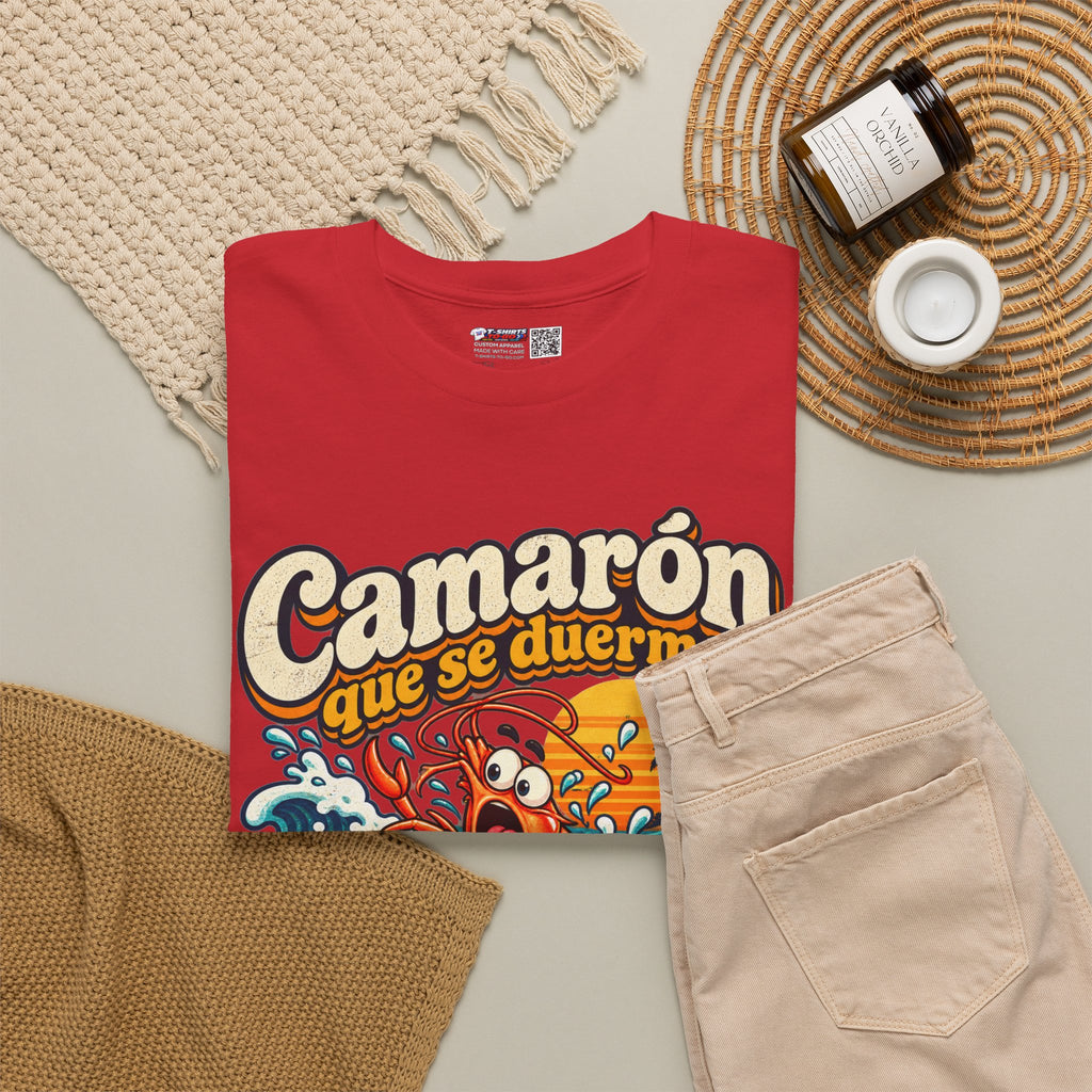 Camarón Que Se Duerma Unisex Heavy Cotton Tee