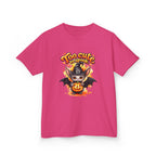 Camiseta infantil de Halloween — Diseño de murciélago y calabaza "Too Cute to Spook"