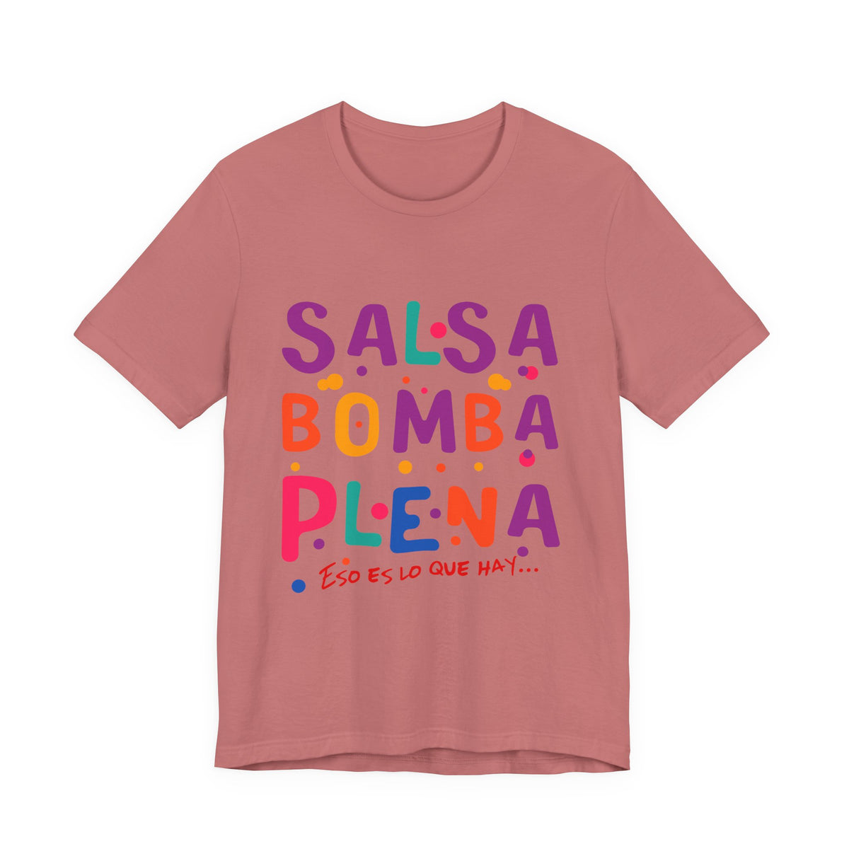 Salsa Bomba Plena Graphic Tee — Colorful Puerto Rican Music Dance Shirt