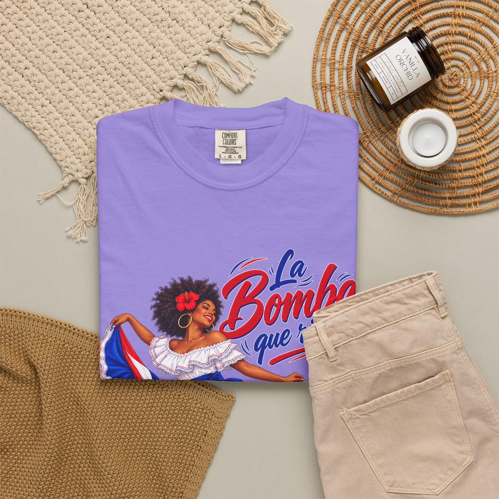 Camiseta de baile La Bomba — Gráfico de vestido con la bandera afroboricua